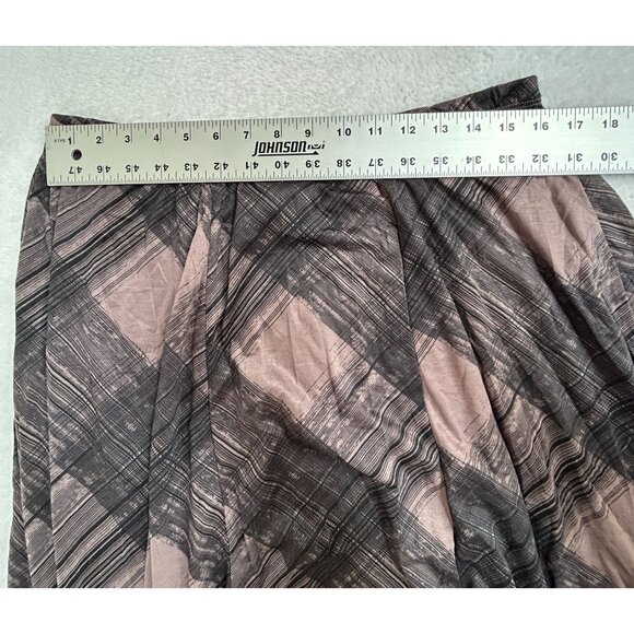 Lunn Women's Catouille Graphic Bubble Skirt Navy Size 4 Elastic Waist Midi New - Picture 5 of 7